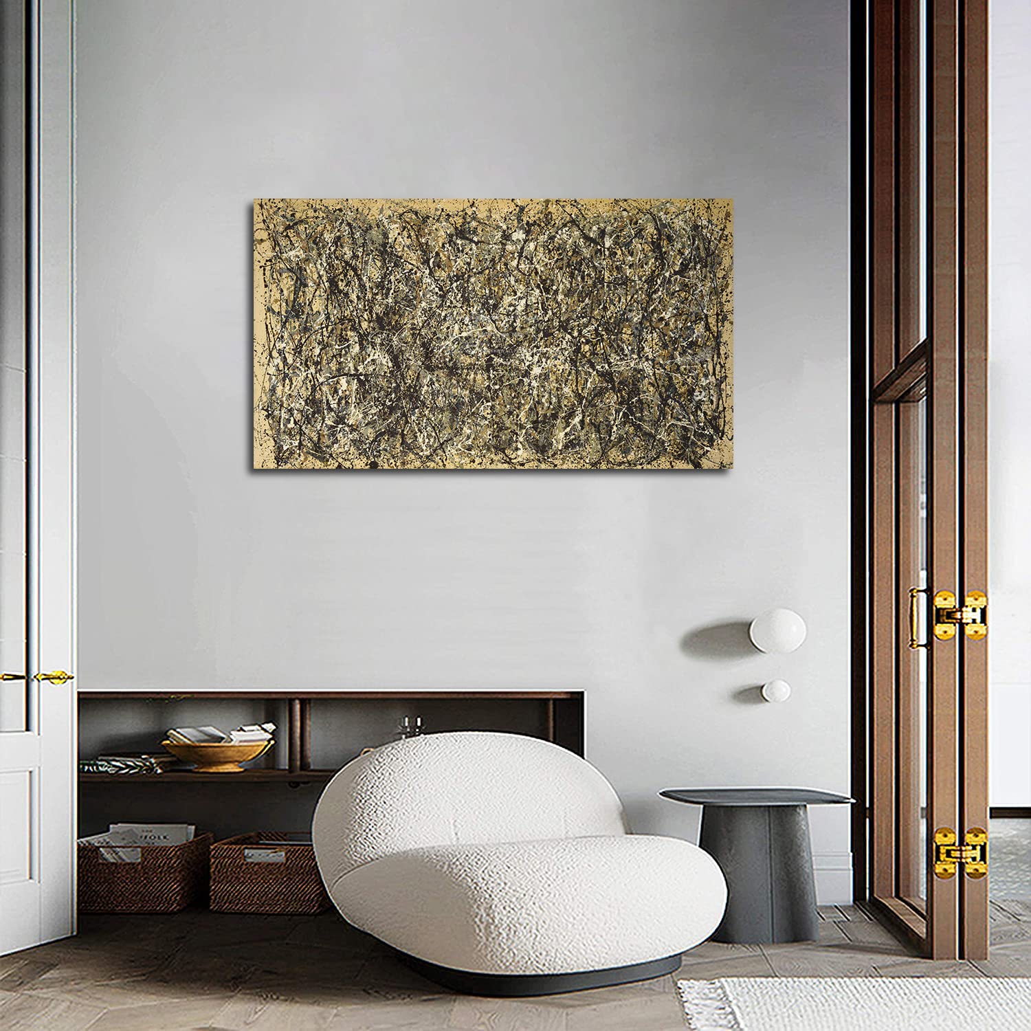 Amazon.co.jp: ジャクソン・ポロック絵画抽象ウォールアートナンバー